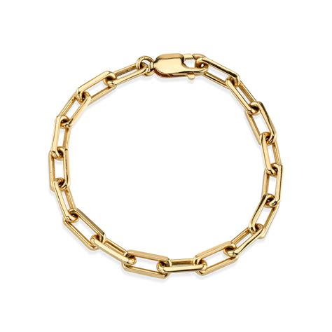 Shield Chain Bracelet in Gold/clear 